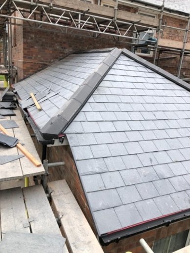 Slate roofing example